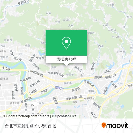 台北市立麗湖國民小學地圖