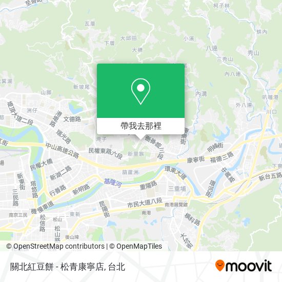 關北紅豆餅 - 松青康寧店地圖
