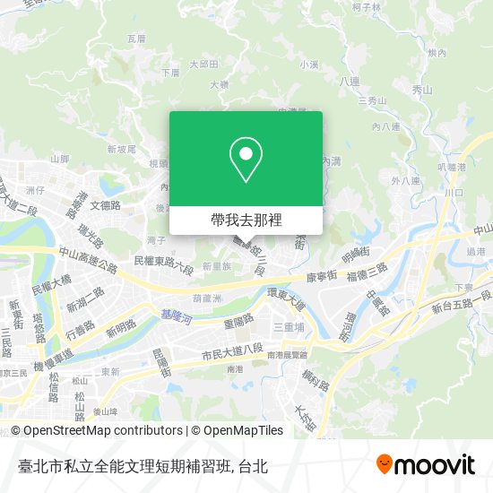 臺北市私立全能文理短期補習班地圖