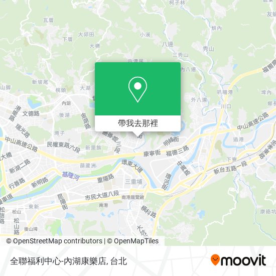 全聯福利中心-內湖康樂店地圖