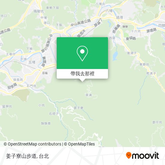 姜子寮山步道地圖
