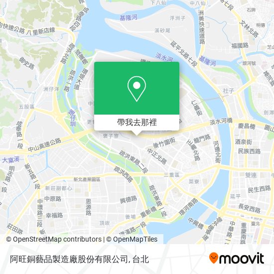阿旺銅藝品製造廠股份有限公司地圖