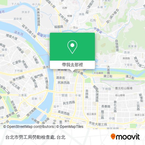 台北市勞工局勞動檢查處地圖