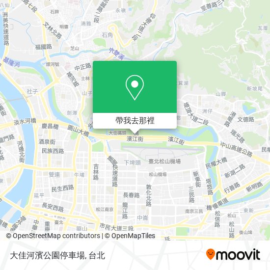 大佳河濱公園停車場地圖