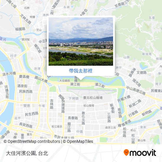 大佳河濱公園地圖
