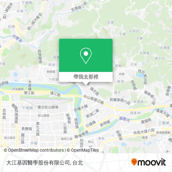 大江基因醫學股份有限公司地圖