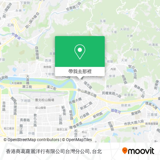 香港商葛蘿麗洋行有限公司台灣分公司地圖