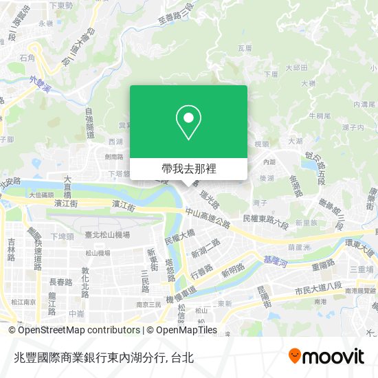 兆豐國際商業銀行東內湖分行地圖