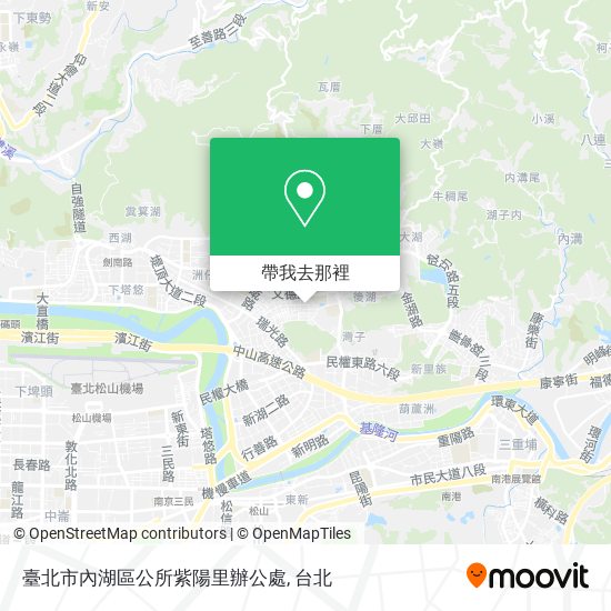 臺北市內湖區公所紫陽里辦公處地圖