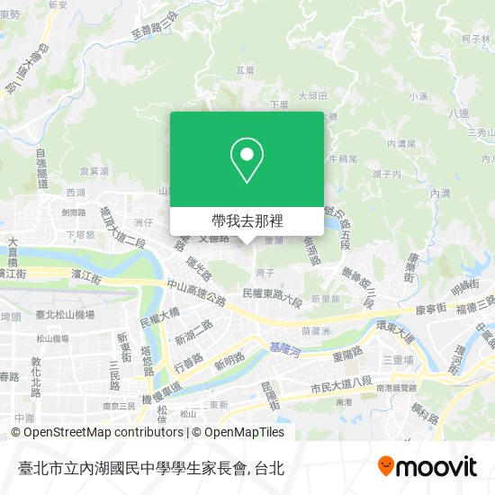 臺北市立內湖國民中學學生家長會地圖