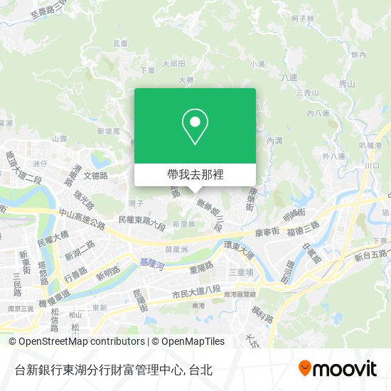 台新銀行東湖分行財富管理中心地圖