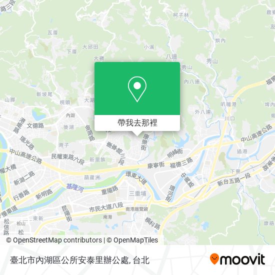 臺北市內湖區公所安泰里辦公處地圖