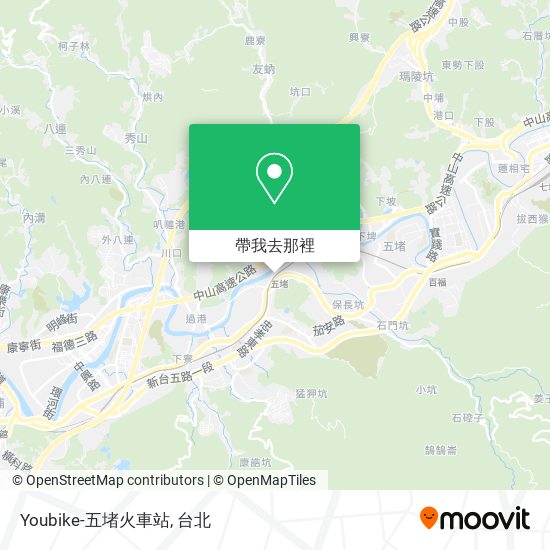 Youbike-五堵火車站地圖