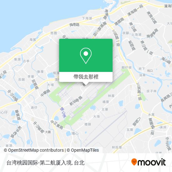 台湾桃园国际-第二航厦入境地圖