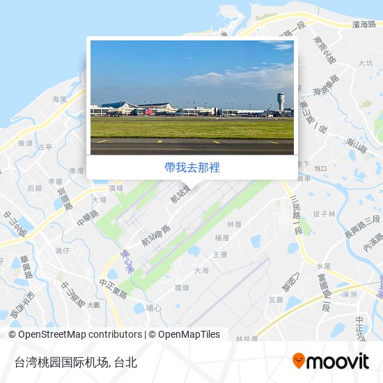 台湾桃园国际机场地圖