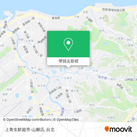 上青生鮮超市-山腳店地圖