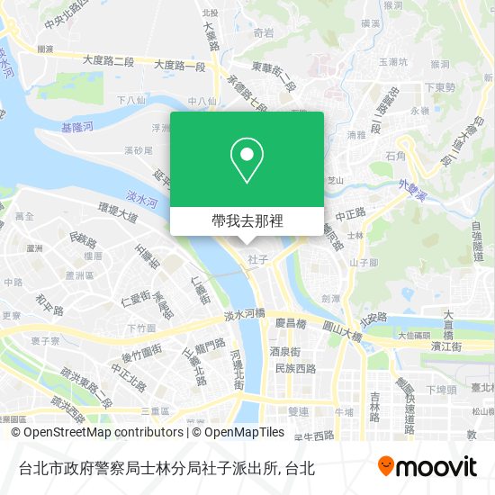 台北市政府警察局士林分局社子派出所地圖