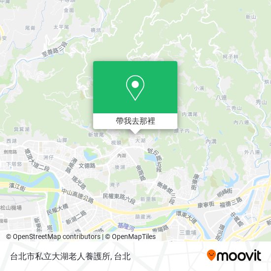 台北市私立大湖老人養護所地圖