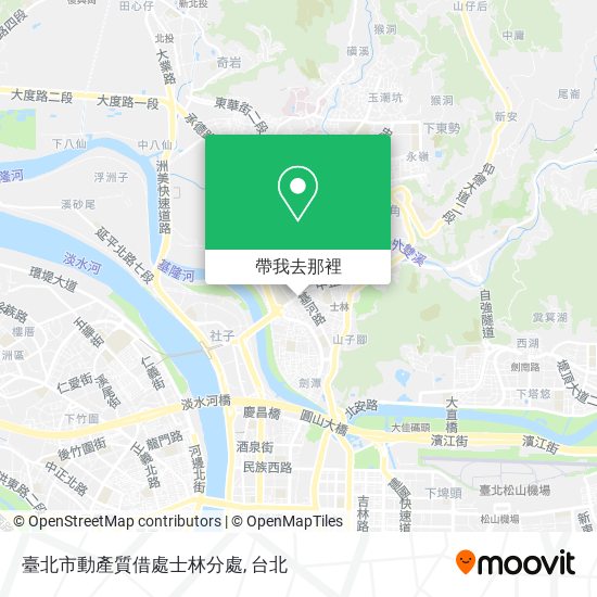 臺北市動產質借處士林分處地圖