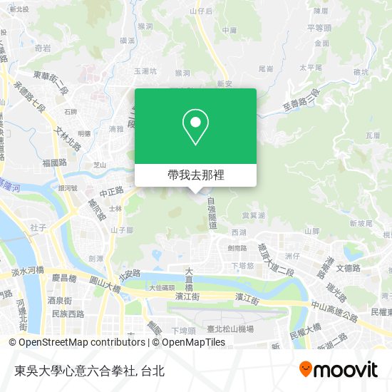東吳大學心意六合拳社地圖