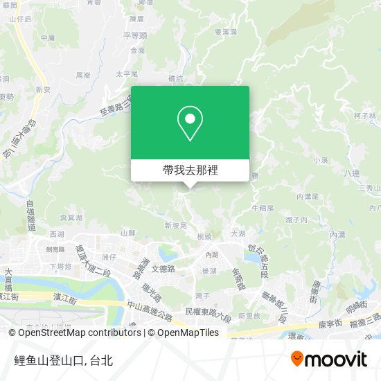 鲤鱼山登山口地圖