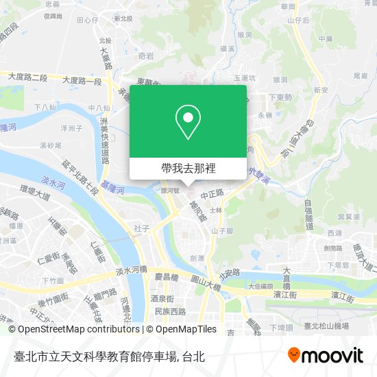 臺北市立天文科學教育館停車場地圖
