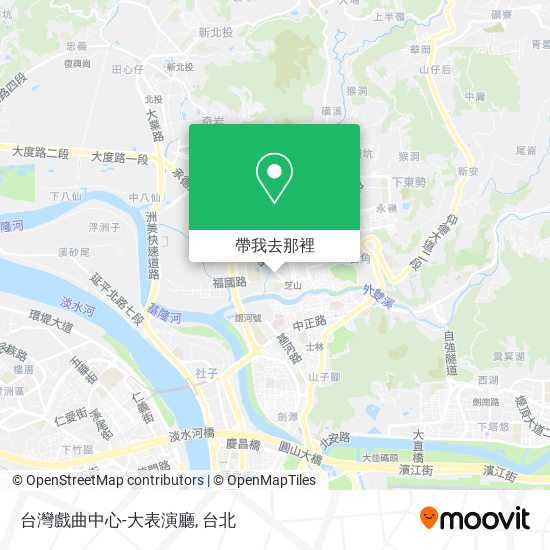 台灣戲曲中心-大表演廳地圖