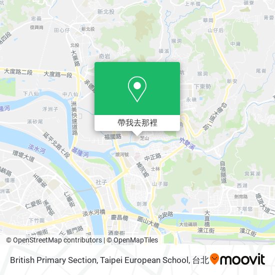 British Primary Section, Taipei European School地圖