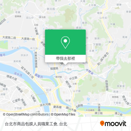 台北市商品包膜人員職業工會地圖
