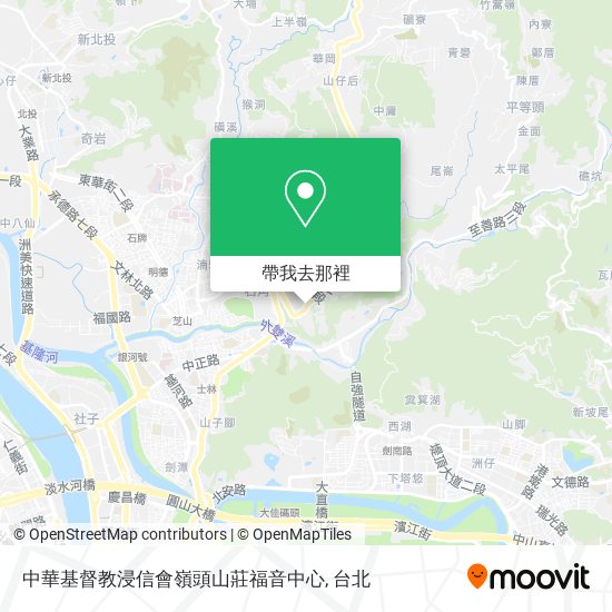 中華基督教浸信會嶺頭山莊福音中心地圖