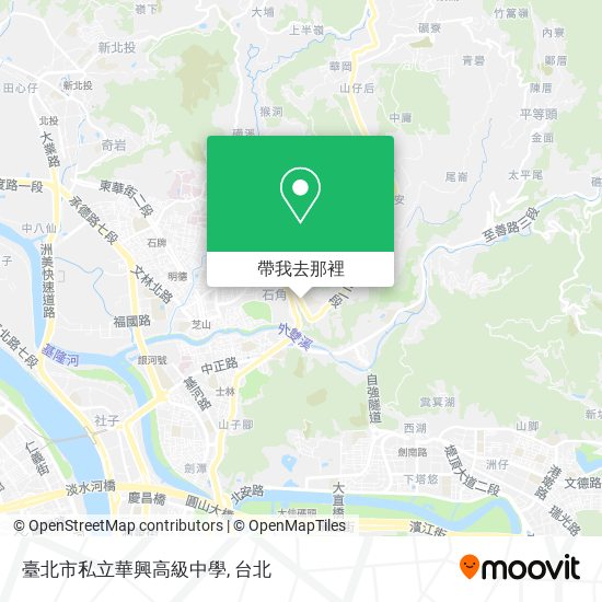 臺北市私立華興高級中學地圖