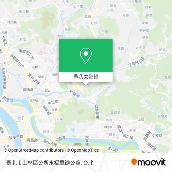 臺北市士林區公所永福里辦公處地圖