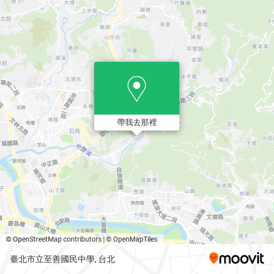 臺北市立至善國民中學地圖