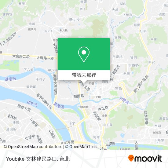 Youbike-文林建民路口地圖