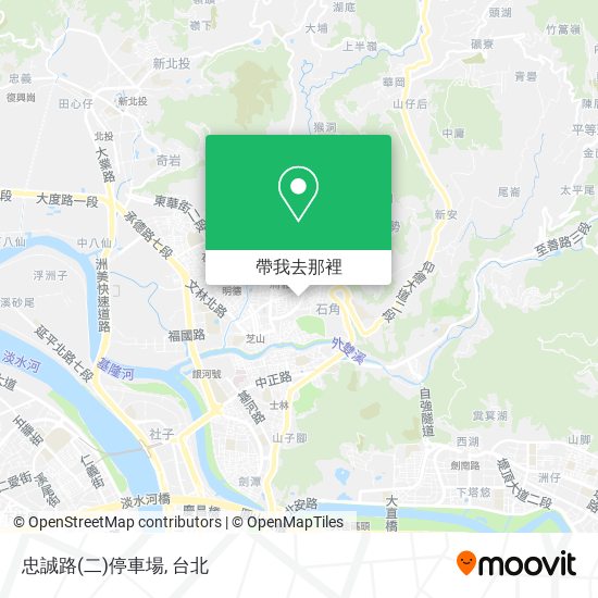 忠誠路(二)停車場地圖