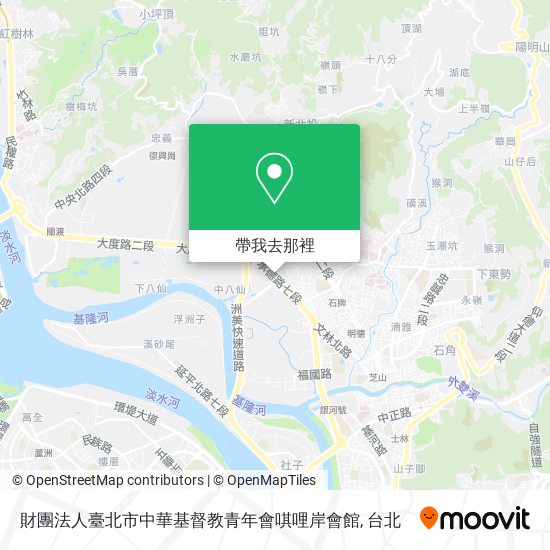財團法人臺北市中華基督教青年會唭哩岸會館地圖