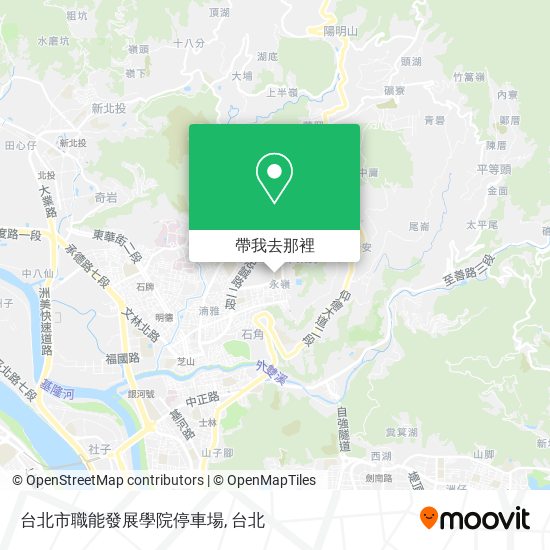 台北市職能發展學院停車場地圖
