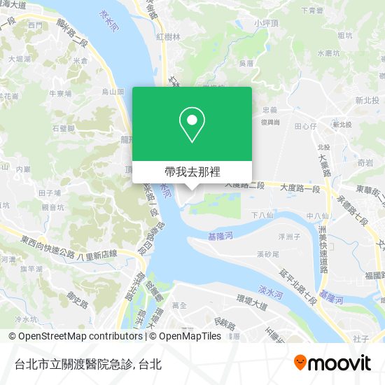 台北市立關渡醫院急診地圖