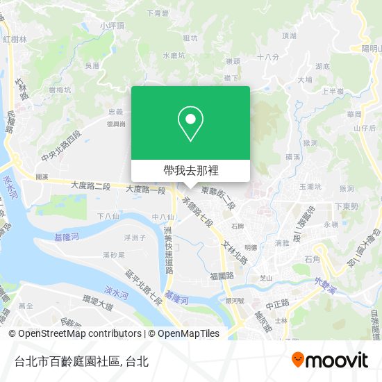 台北市百齡庭園社區地圖