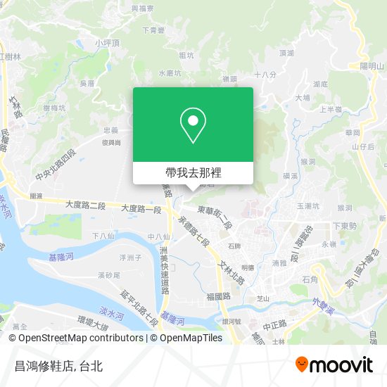 昌鴻修鞋店地圖