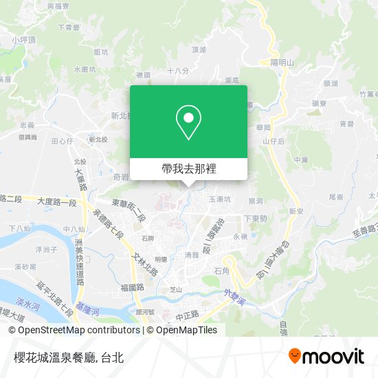 櫻花城溫泉餐廳地圖