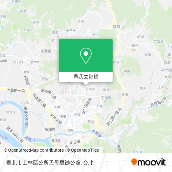 臺北市士林區公所天母里辦公處地圖