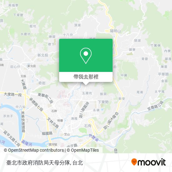 臺北市政府消防局天母分隊地圖
