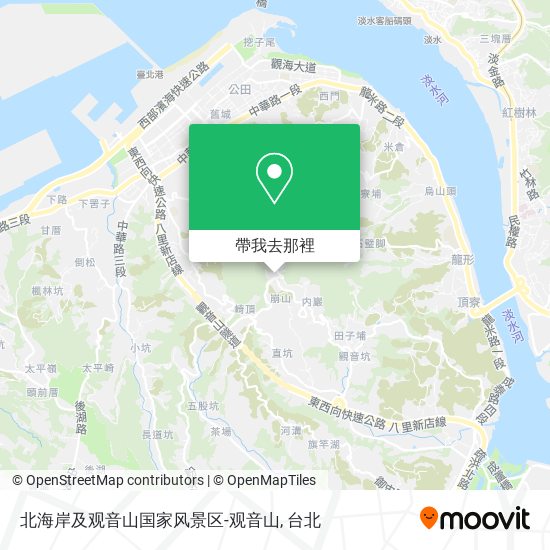 北海岸及观音山国家风景区-观音山地圖