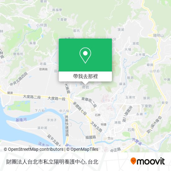 財團法人台北市私立陽明養護中心地圖