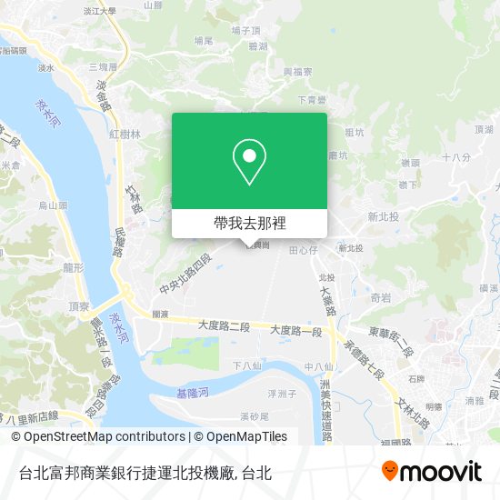 台北富邦商業銀行捷運北投機廠地圖