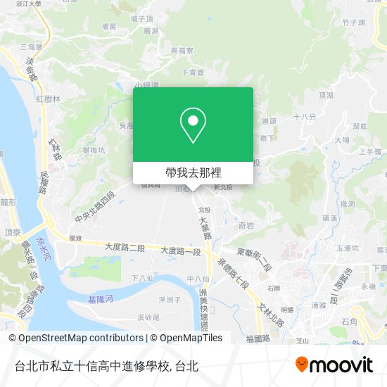台北市私立十信高中進修學校地圖