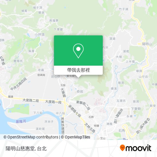 陽明山慈惠堂地圖
