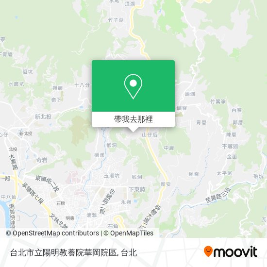 台北市立陽明教養院華岡院區地圖