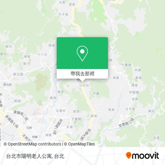 台北市陽明老人公寓地圖